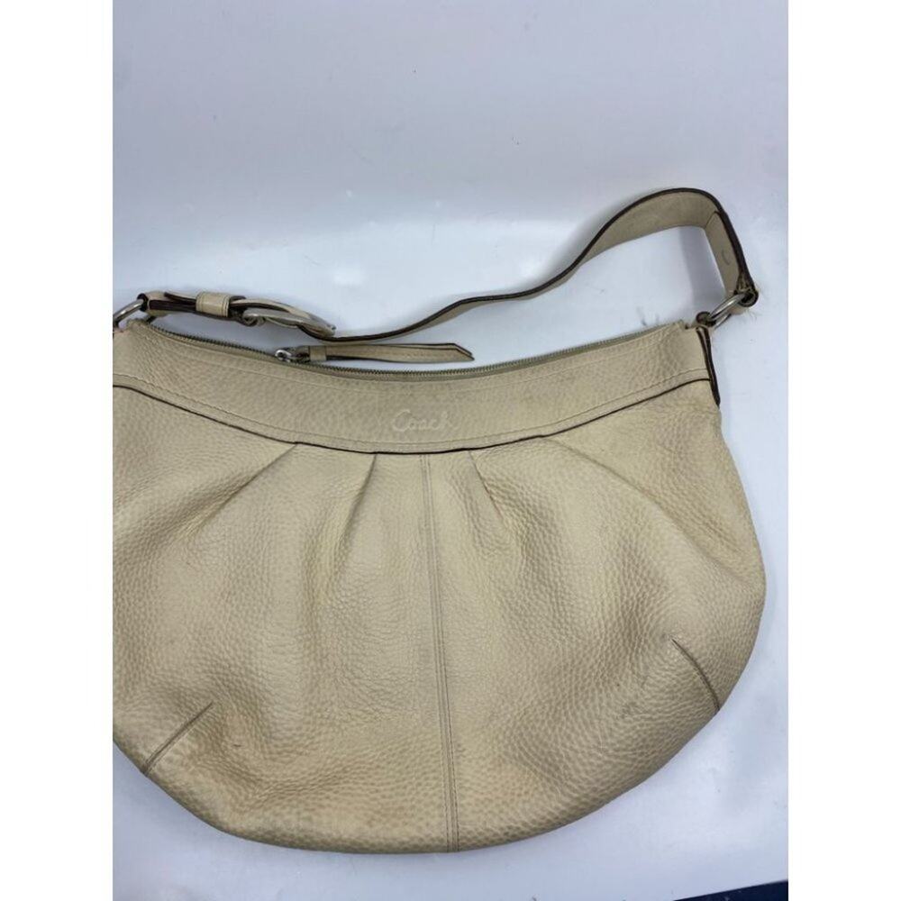 COACH Women's Large Tan Leather Shoulder Bag - Picture 3 of 13